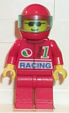 LEGO oct030 Octan - Racing, Red Legs, Red Helmet, Trans-Light Blue Visor